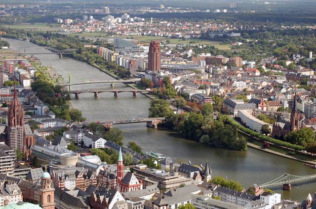 Frankfurt and the river Main