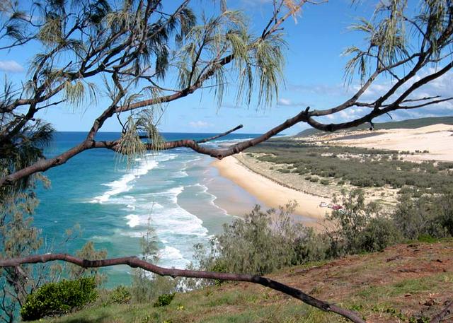 View of Seventy-Five Mile Beach from Indian Heads, Fraser Island.