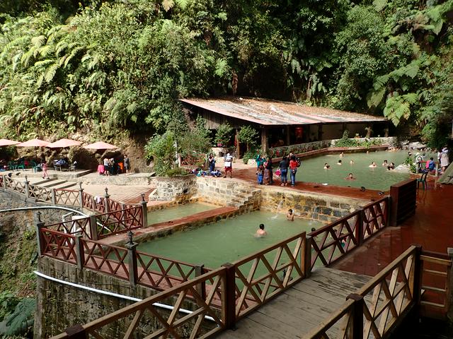 Fuentes Georginas hot springs near Zunil