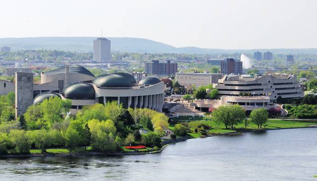 Museum of History (formerly the Museum of Civilization), across the river in Gatineau