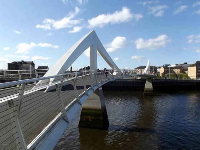 Tradeston Pedestrian Bridge, the "Squiggly Bridge"