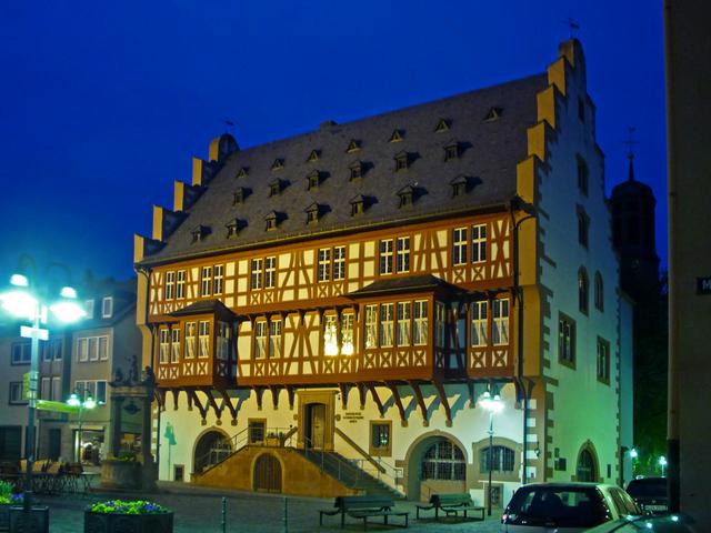 German House of Goldsmiths, old town hall of Hanau