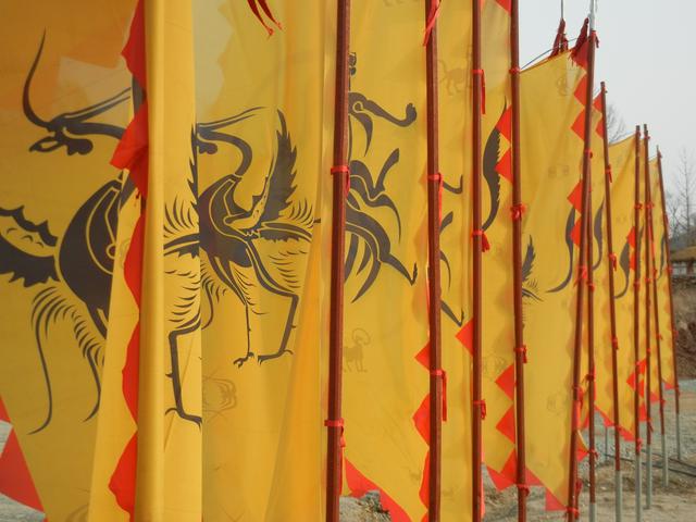 Flags of a fallen kingdom.