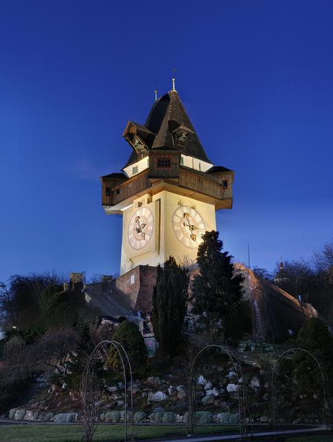 The landmark of Graz: The clock tower