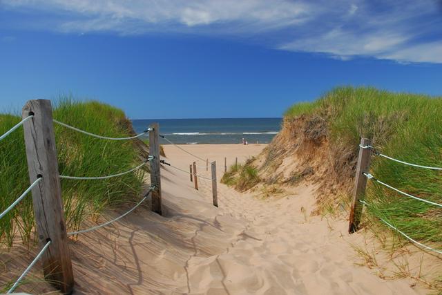 Greenwich dunes and the Gulf of Saint Lawrence.