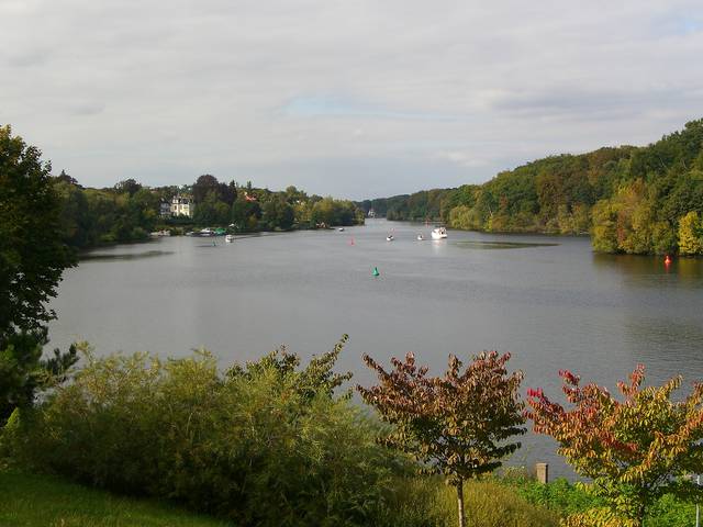 Potsdam is surrounded by lakes, e.g. Griebnitzsee