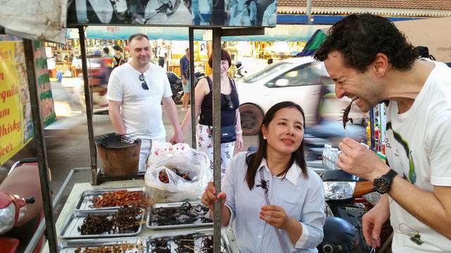 In Siem Reap you can also try some grilled insects