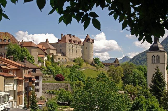 View on the castle from the old town