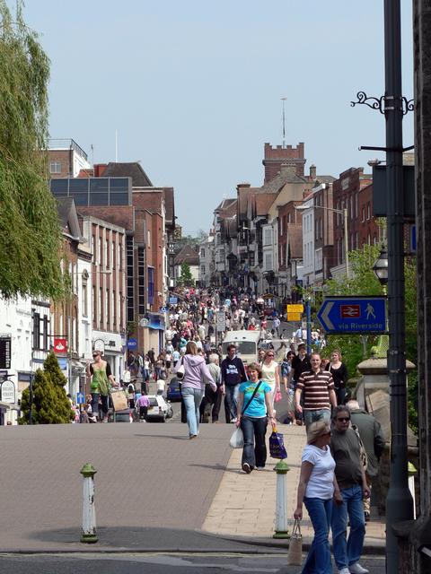 Guildford's cobbled High Street