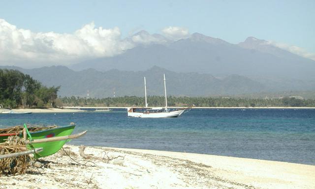 Mount Rinjani looms large over Lombok