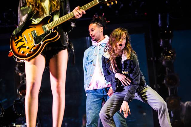 HAIM perform during day three of Boston Calling 2016