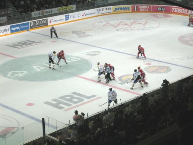 A Liiga ice hockey match