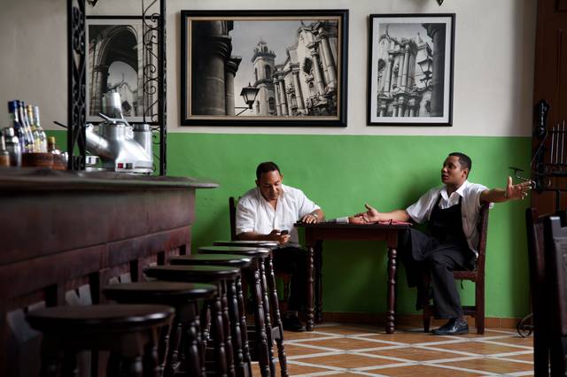 A local bar in Havana.