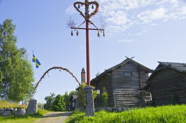 A Midsummer maypole.