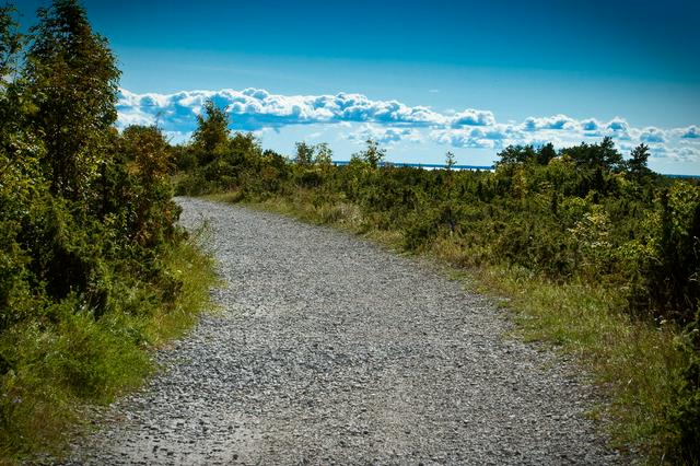 Gravel road in Kassari, Hiiumaa