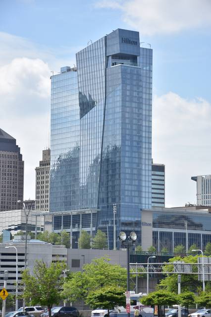 The Hilton hotel in Downtown