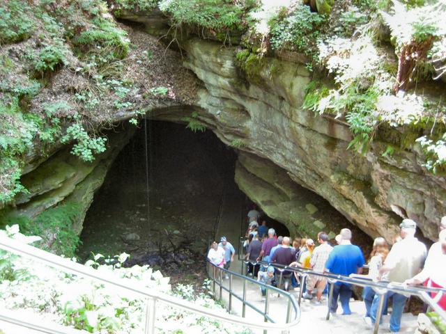 A mammoth entrance to a mammoth cave