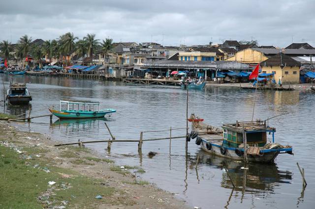 Hoi An riverside, seen from Cam Nam