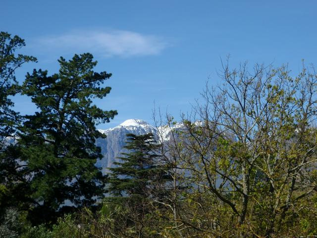 Hottentots Holland mountains with winter snow