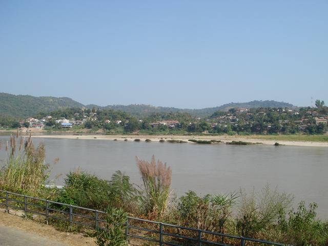 Huay Xai (Laos) as seen from Chiang Khong (Thailand)