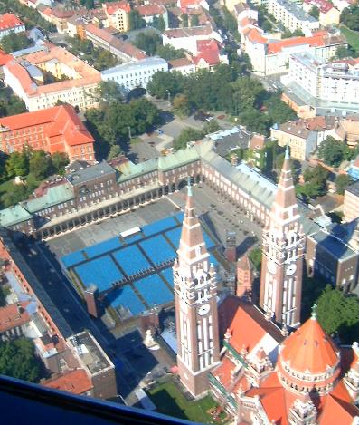 Cathedral of Our Lady of Hungary or Votive Church, one of the main sights of Szeged