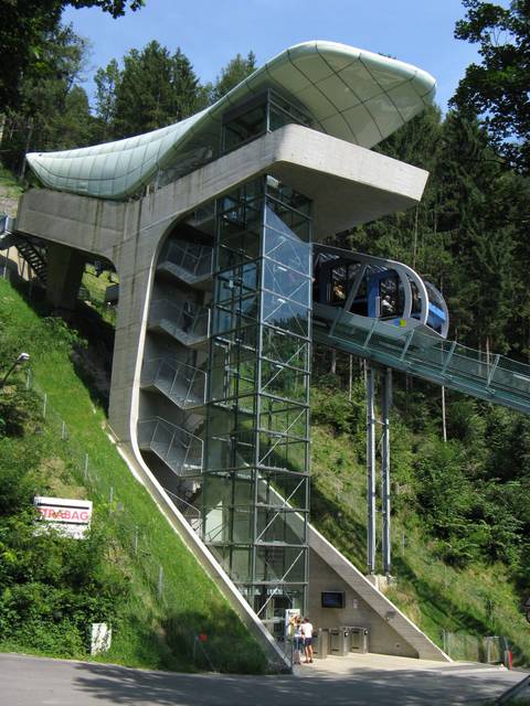 The futuristic of the Hungerburgbahn funicular.
