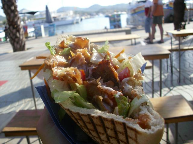 Mixto Pita sandwich from the local Beachside Festival