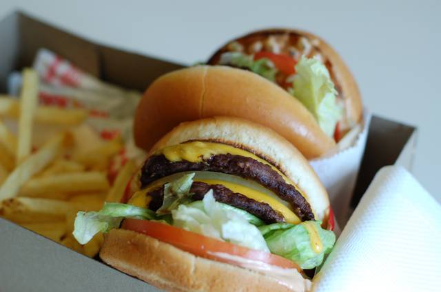 The classic L.A. fast food: burgers and fries from In-N-Out