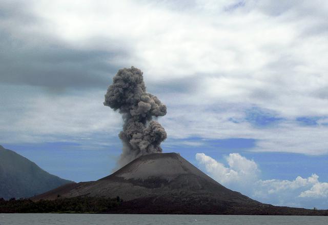 Anak Krakatoa in February 2008