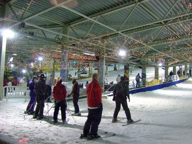 The indoor piste of Snowworld Landgraaf is the major attraction in town.