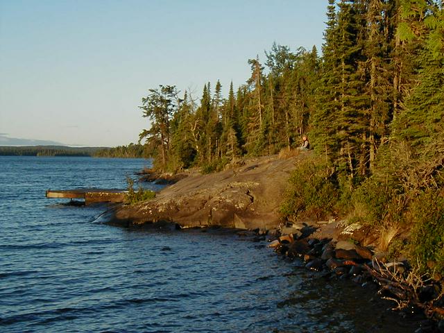 Three Mile campground on Isle Royale