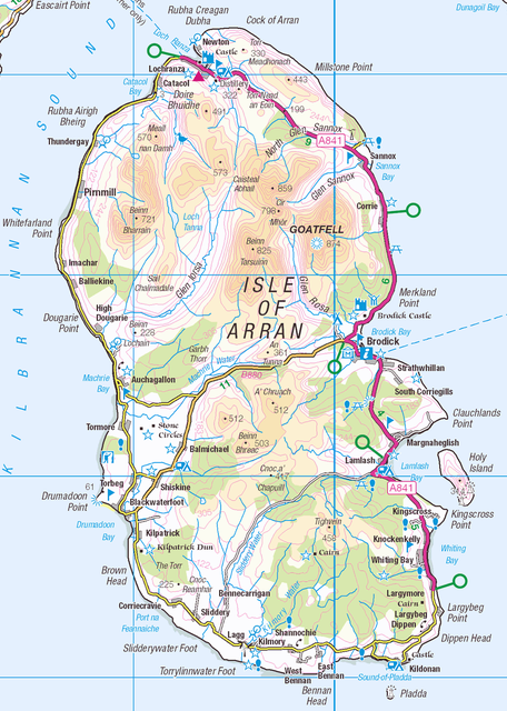 Map of the Isle of Arran