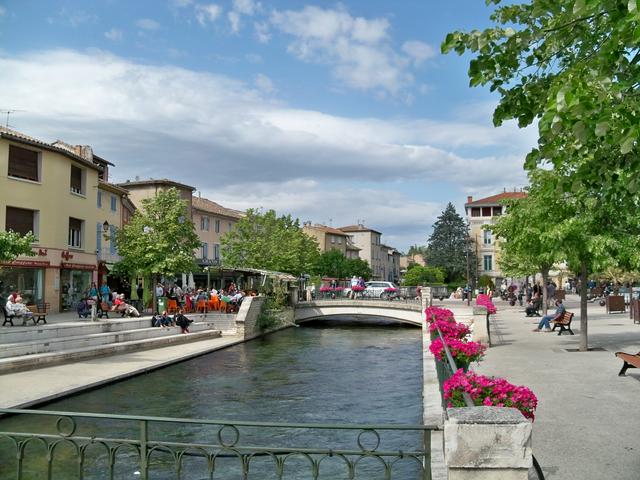 Sorgue river in L'Isle-sur-la-Sorgue