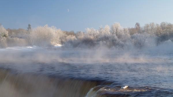 Jägala falls to -20°C in winter