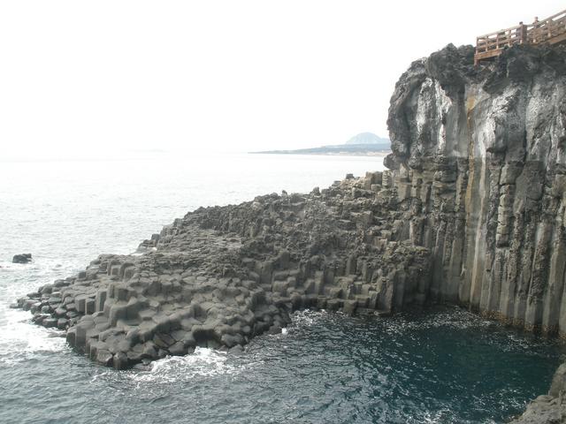 Basalt pillars of Jungmun Beach.