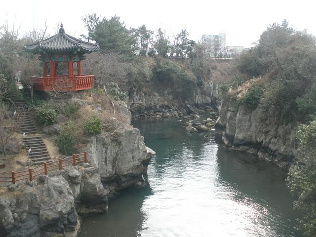 Yongduam Park in central Jeju City. Here be dragons.