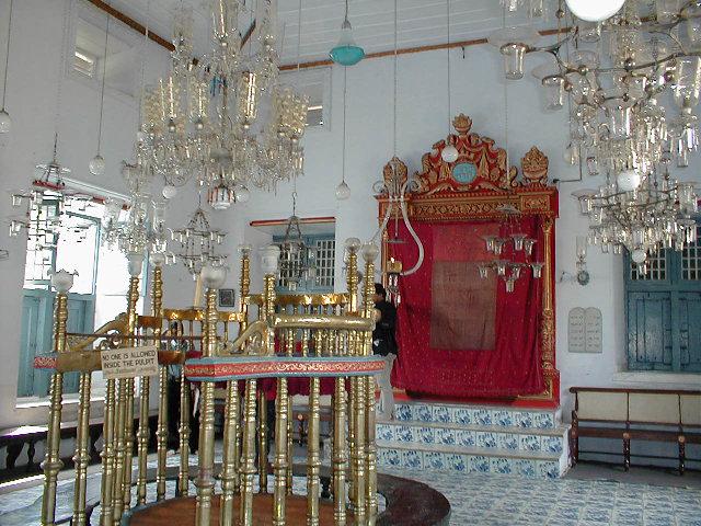 The interior of the famous Jewish Synagogue in Jew Town