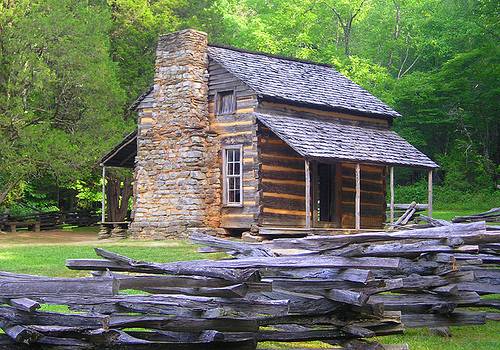 Shot John Oliver Cabin in Cades Cove.