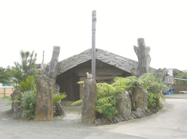 A whare (Maori building) in Kaitaia