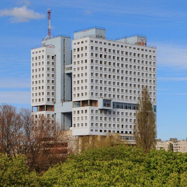 The 'Monster' as viewed from the Pregolya river bridge