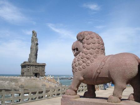 Tiruvalluvar monument in Kanniyakumari