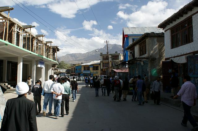 Kargil's Bazaar Road in 2012