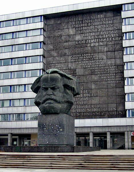 The bronze statue of Karl Marx, Chemnitz