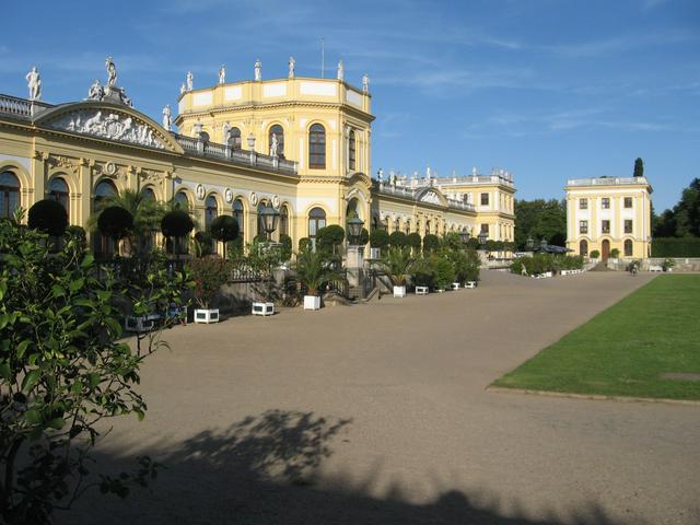 Orangerie in Karlsaue, south of downtown