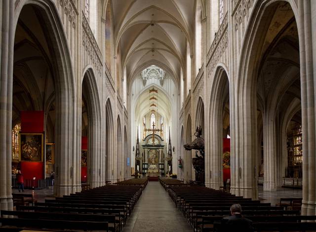 Interior of Antwerp's Cathedral