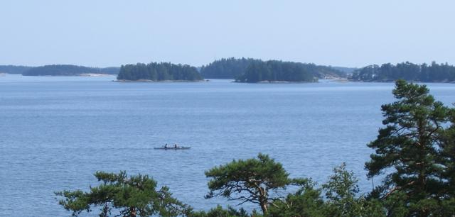 Kayaking in the archipelago.