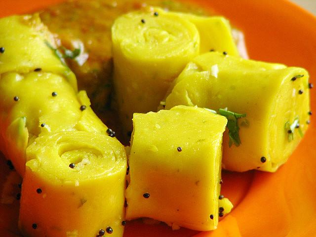 Khandvi is a popular Gurajati snack