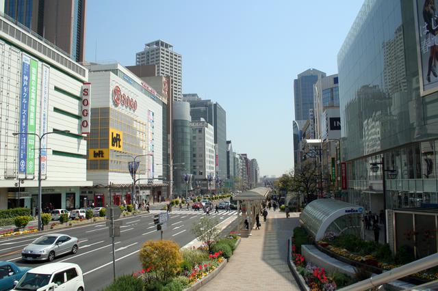 Kobe's urban life is centered around Sannomiya
