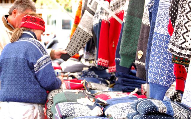 Knitware sold at the main market