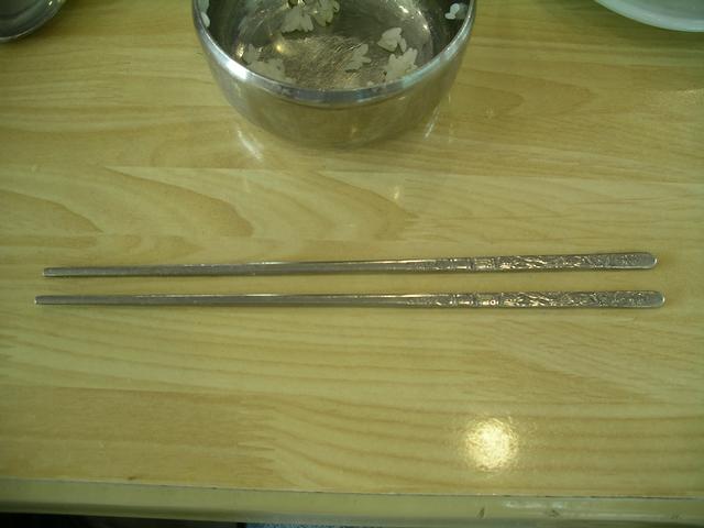 Chopsticks Korean style - made out of metal